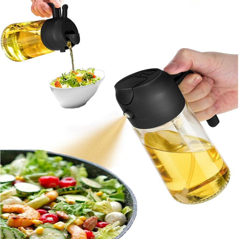 2-in-1 Olive Oil Dispenser & Sprayer