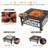 Tennielle Square Steel Wood Burning Fire Pit