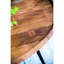 Table basse ovale en bois et fer, 39 po x 26 po x 16 po, finition naturelle, Union Dazzle Finish Union, leurre