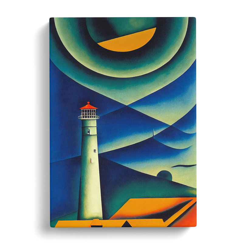 CAN-V0523-1352X Lighthouse Impressionism Vol.2 - Wrapped Canvas Print, 50cm H x 35cm W x 3cm D