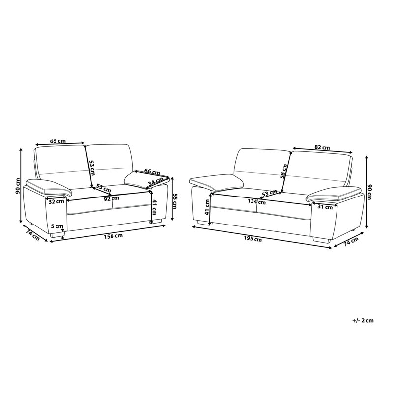 Quintavius 2 - Piece Living Room Set, Brown