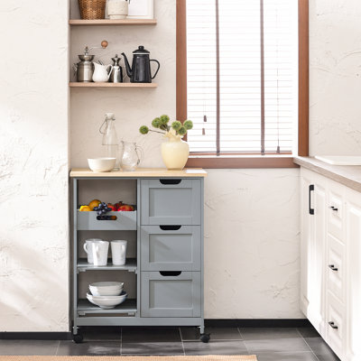 Ryland 67 cm W Kitchen Island with Top