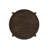 Round Solid Wood End Table, Dark Brown