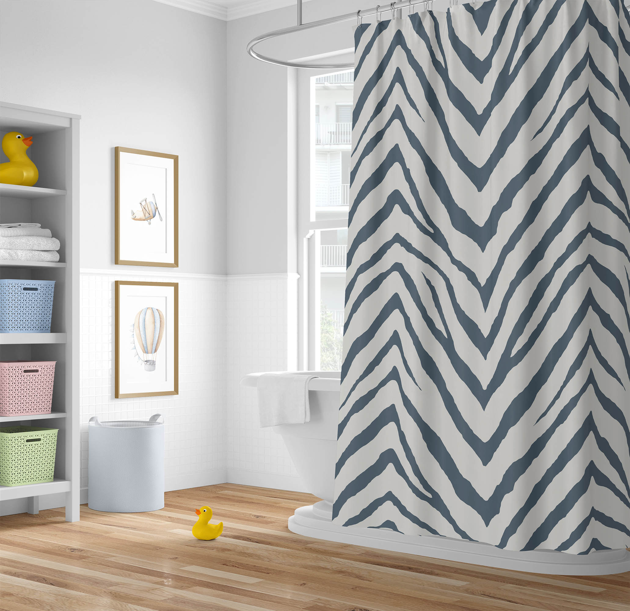 Christopher's Corner Zebra Stripe Shower Curtain Wayfair