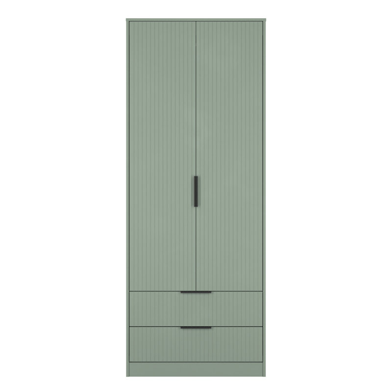 Berklie Manufactured Wood Wardrobe, Reed Green