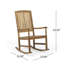 Chaise berçante en bois massif Mccomb-1951760689
