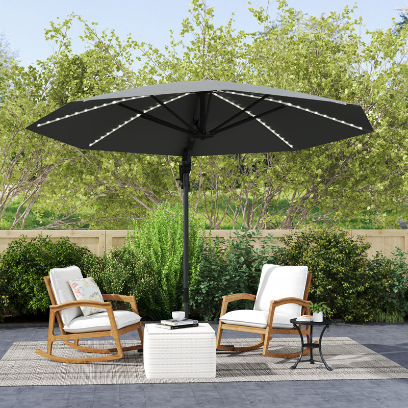 360cm Cantilever Parasol, Grey