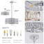Luminaire suspendu moderne en cristal 20 po