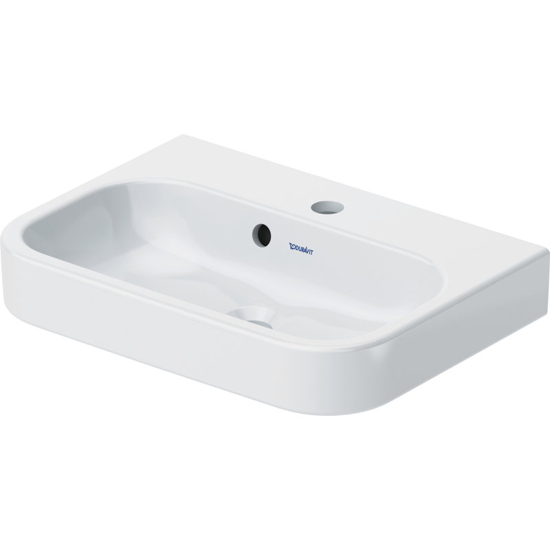 Lavabo de salle de bain Duravit Happy D.2 en céramique blanche avec trop-plein Duravit