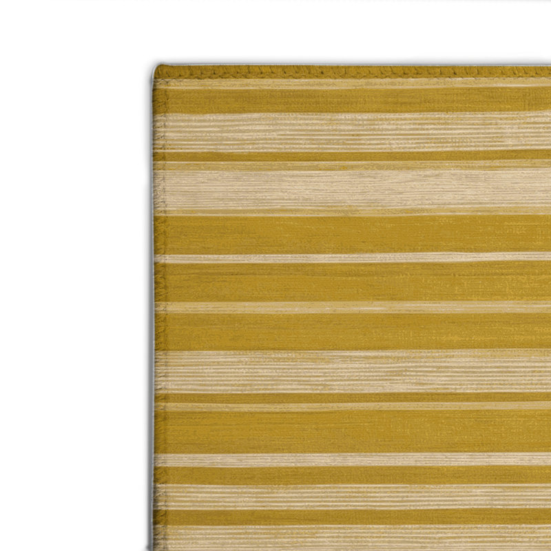 Tapis intérieur / extérieur brun HorizontalStripes, Rectangle 4pi x 6 pi