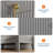 54" Extra Wide Modern Fluted 6-Drawer Wood Dresser with Metal Handles Storage Cabinet for Bedroom Living Room Hallway Entryway Easy Assembly - Gray-1916217649