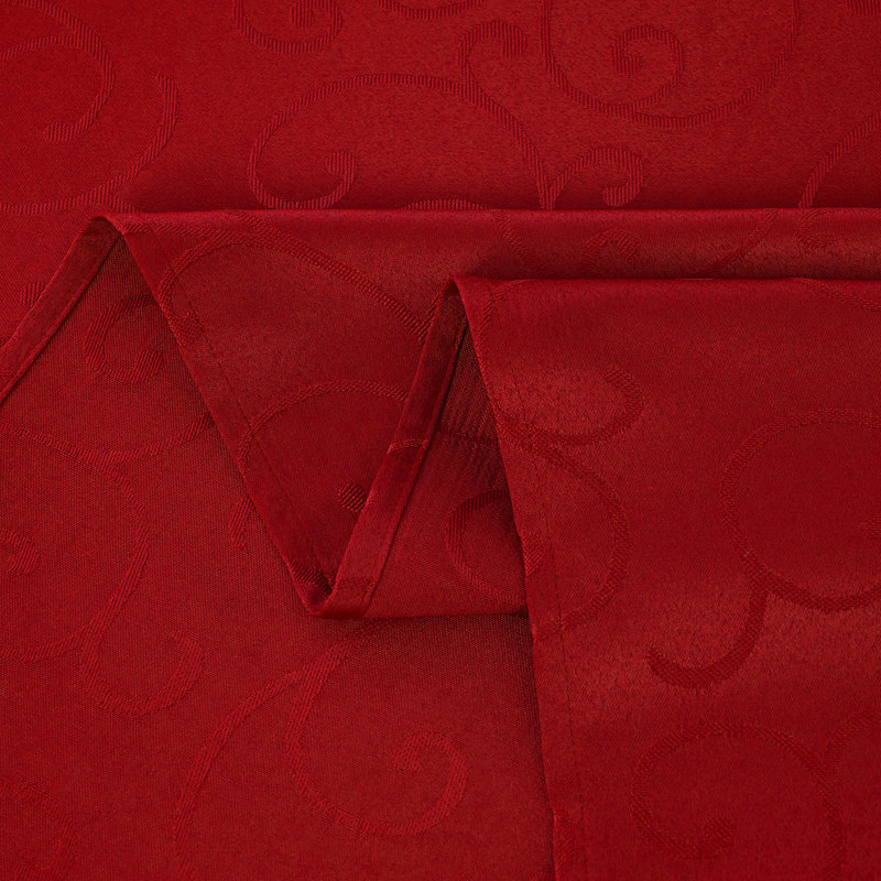 Nappe de couleur rouge oblongue 52 po x 70 po Marina, Rouge, L 70 po x l 52 po