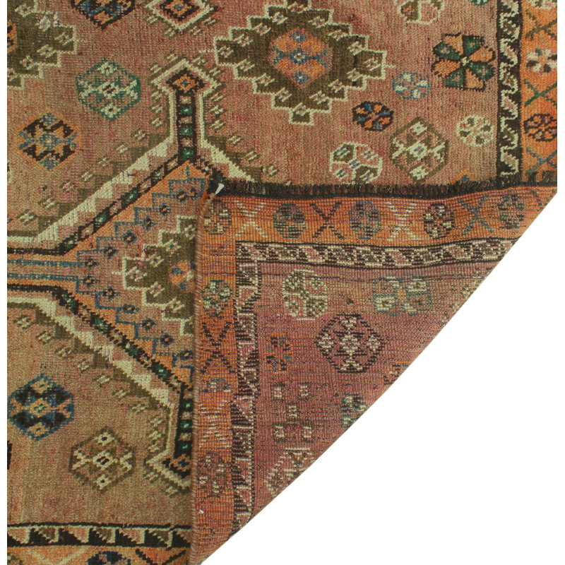 Tapis rouille finement vieilli