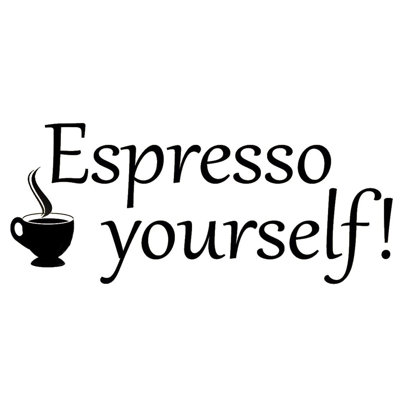 Décalcomanie murale expresso Dore