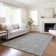 Premium Machine Washable Kishonna AMF43 Gray Rug