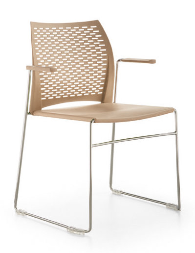 Chaise d'invité à traîneau réseau, Sable