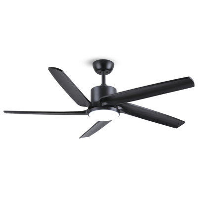 52'' Soild Wood Ceiling Fan With Light