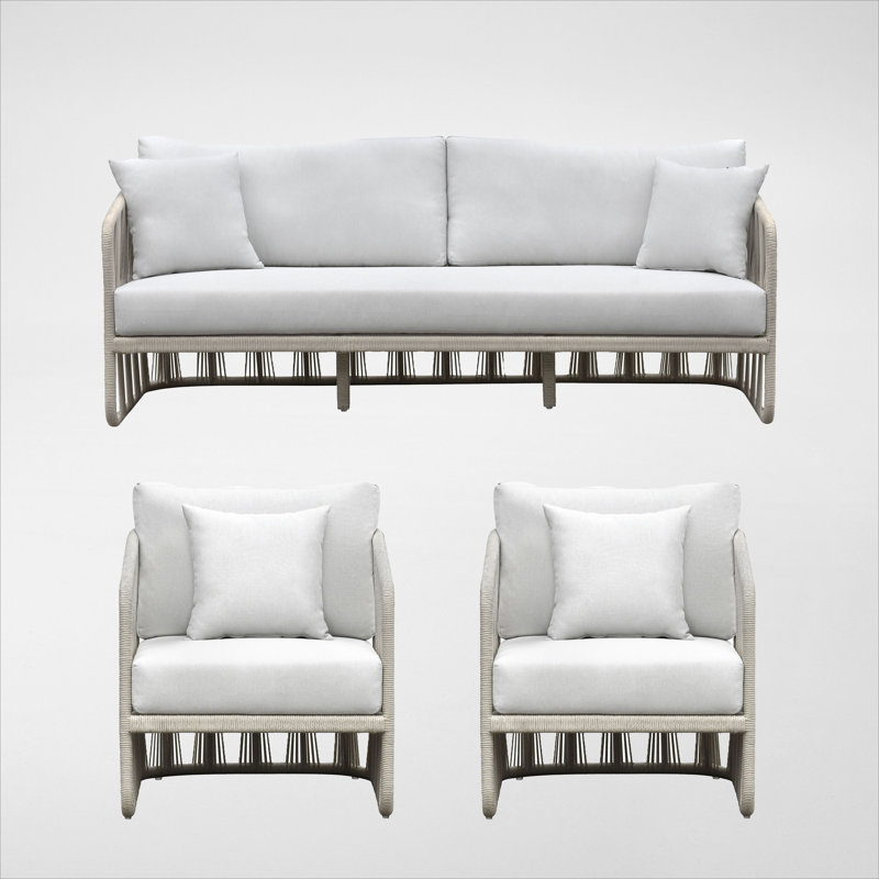 Ensemble de sièges Chaffins, blanc, 3 pièces