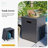 Dzmitry 56-Inch Rectangular Iron Propane Outdoor Fire Pit Table with Tank Cover, Lid, Rain Cover and Wind Guard-788786756
