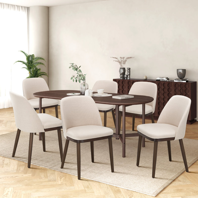 Dayren 47.2cm H Fabric Upholstered Side Chair, Beige