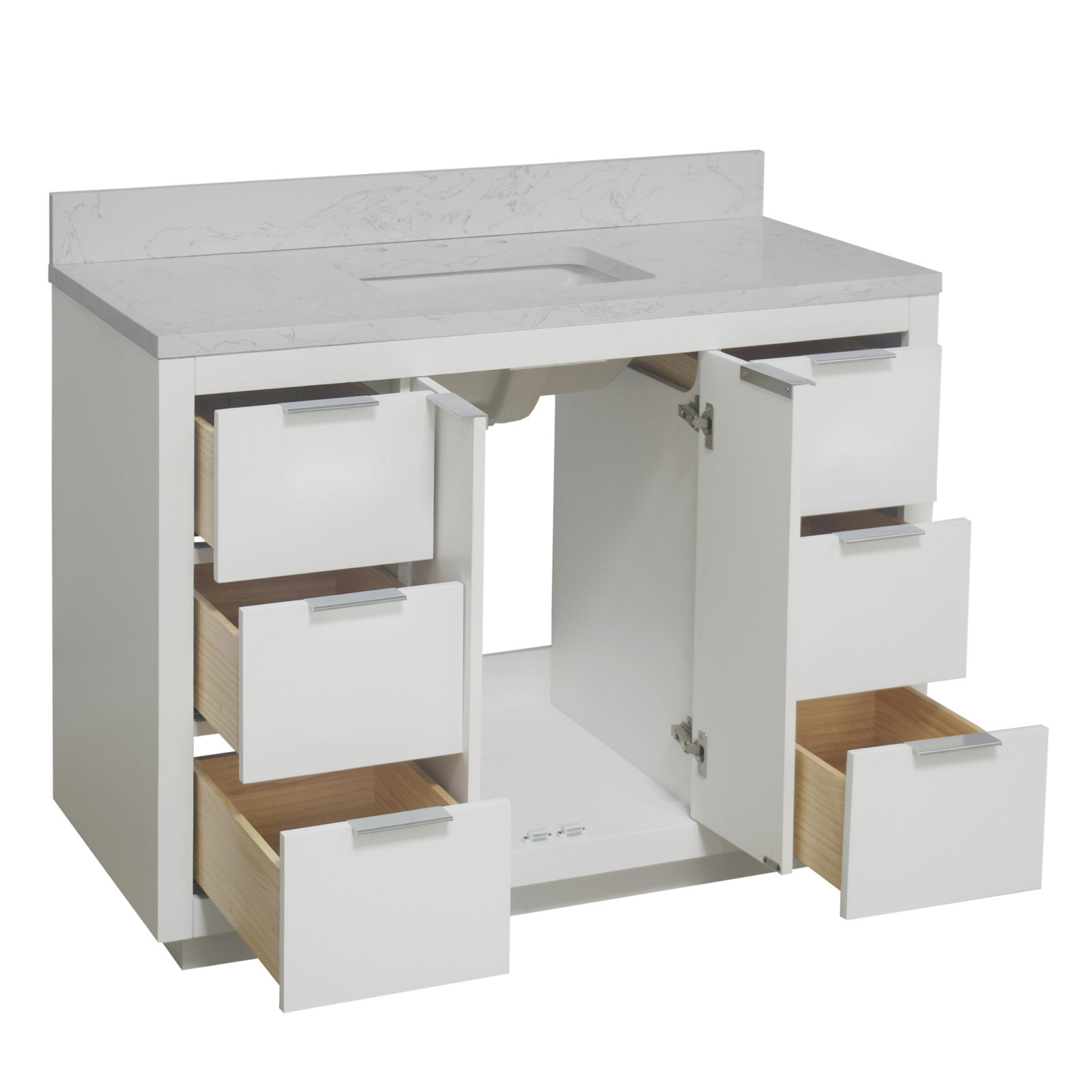 Anastazia 48'' Single Bathroom Vanity, White