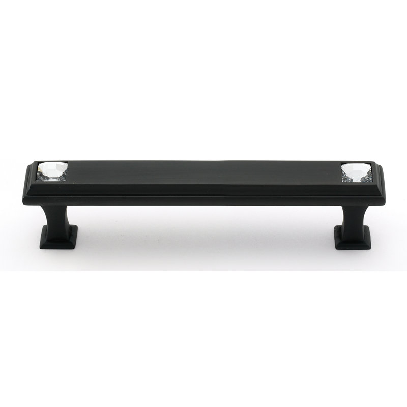 Geometric 6" Center to Center Bar Pull, Bronze, 4"