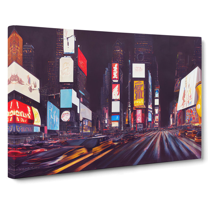 Times Square Art Vol.7 - Wrapped Canvas, 35cm H x 50cm W x 3cm D