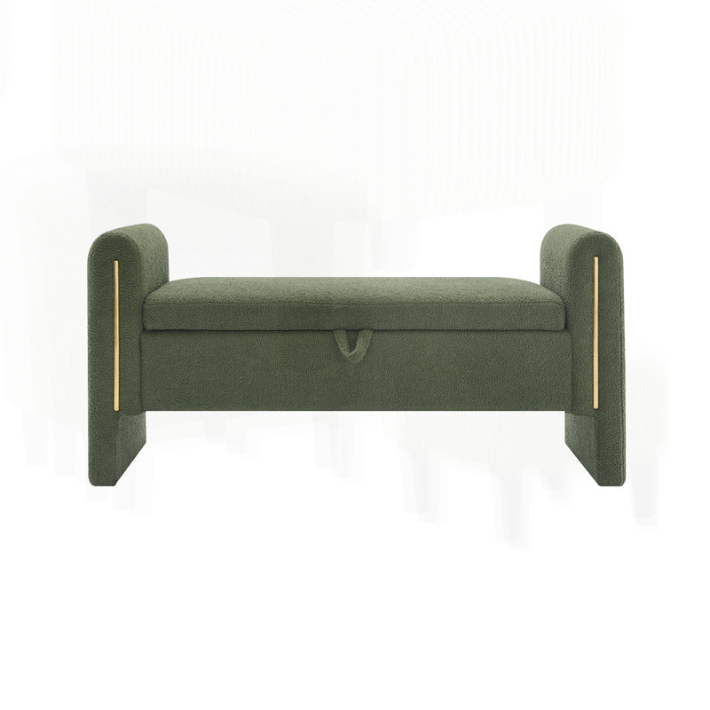 Banc de bout Modern, Vert olive