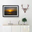 Sunset in Honolulu Hawaii - Picture Frame Painting Print-55613756-55613755