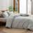BESTOUCH Duvet Cover Set 100% Washed Cotton Linen Feel Lightweight-114986036-114986050