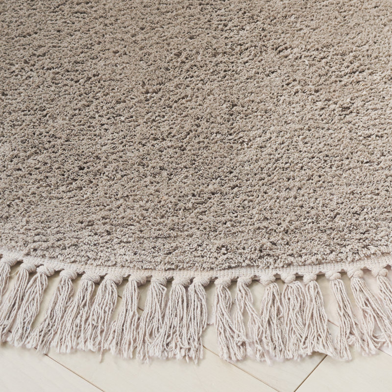 Vermont 575 Hand Tufted Performance Solid Color Rug, Round 4'