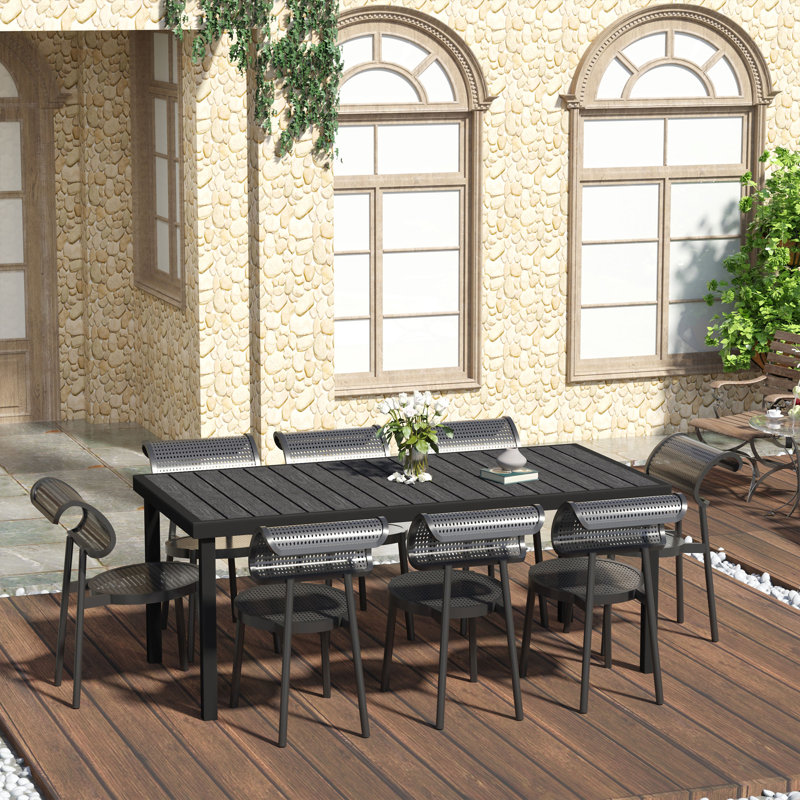Rectangular 8 - Person 190Cm L Outdoor Table