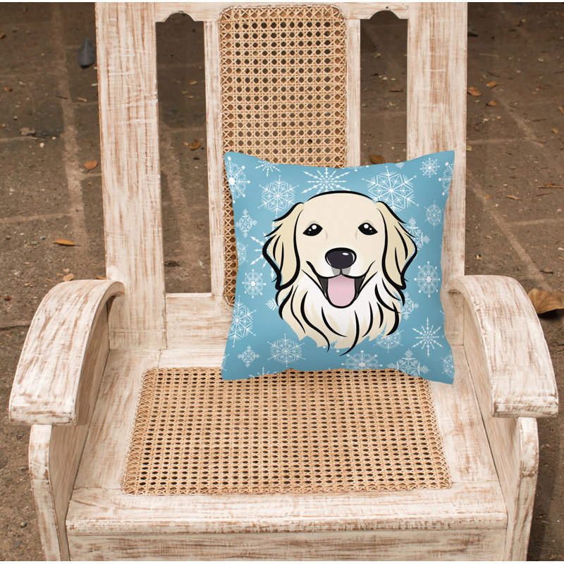  Coussin Snowflake Golden Retriever 14 po