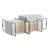 94.5"W Large Kitchen Island Double Side