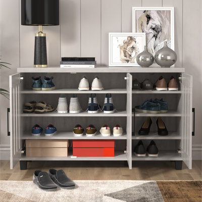 Banos 16 Pair Shoe Storage Cabinet