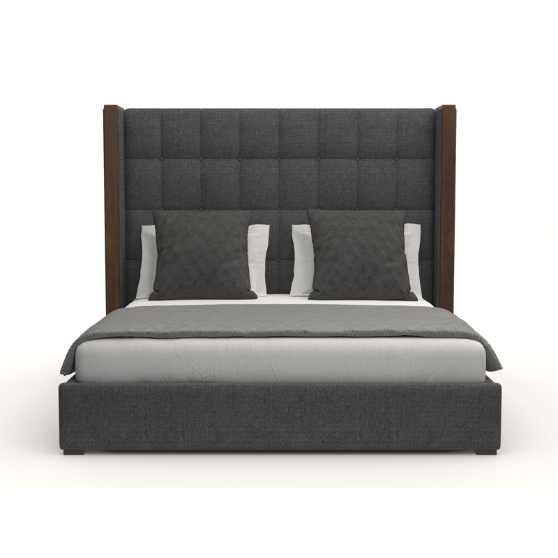 Dipson Upholstered Standard Bed, Charcoal Revolution®, High King