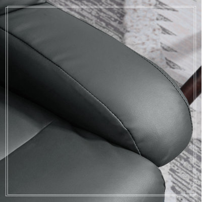 Massage Recliner Chair with Footstool, 360° Swivel Recliner