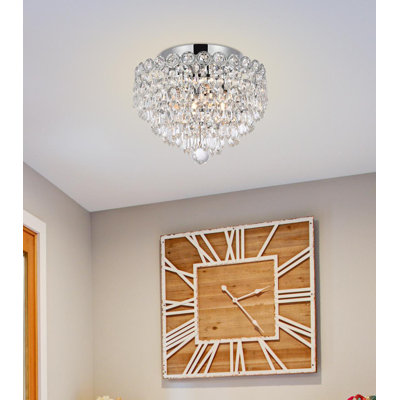 Stoltz Crystal Semi Flush Mount
