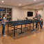Table de tennis de table Kendric pliable portable avec filet de serrage rapide et roulettes verrouillables-136178661-136178662