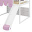 Lit simple mezzanine en bois en forme de maison avec une tente-2092071042-2112947352