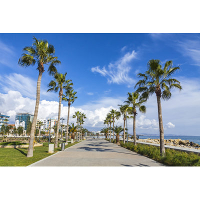 Molos Park In Limassol by Katatonia82 - Wrapped Canvas Print