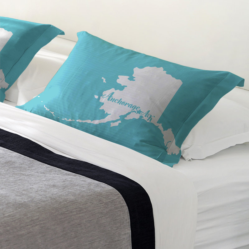 Pillow Sham, King, Polyester, Teal
