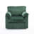 33" Swivel Barrel Chair, Upholstered Armchair With Side Pockets-1235615184