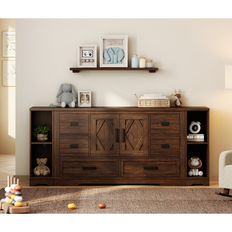 Armoire d'appoint Glenford, Brun