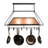 Rustic Lodge Handcrafted Rectangle Hanging Pot Rack