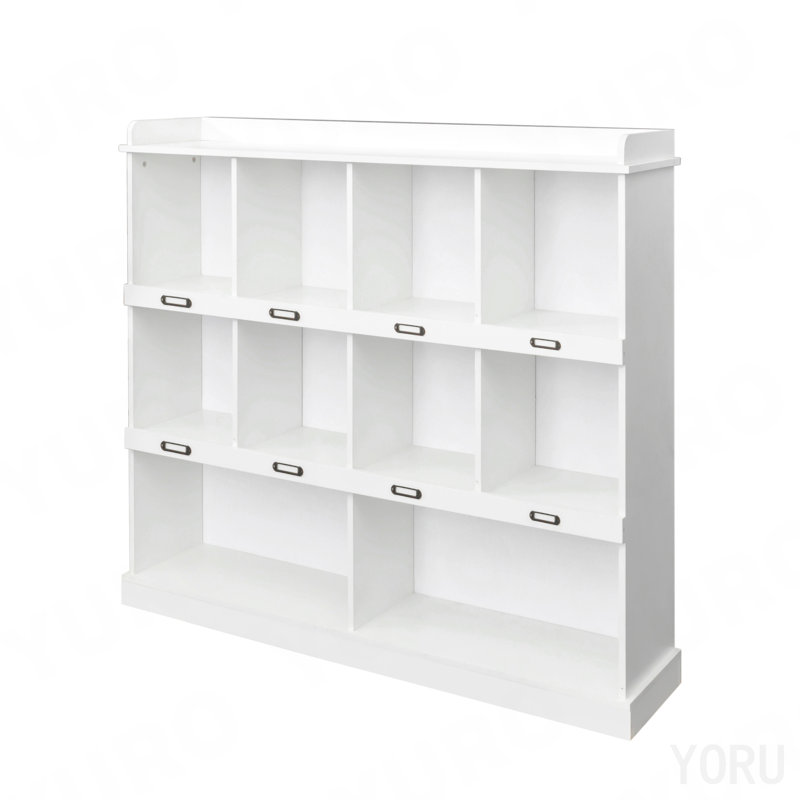 10-Shelf Bookcase - Standard, White