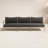 Nida Sherwood Teak Patio Sofa with Cushions-1998169249-1889707182
