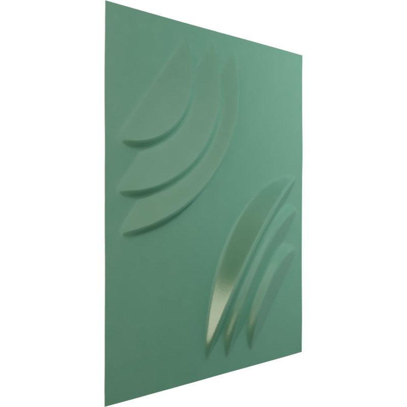 Panneau mural 3D décoratif Artisan EnduraWall, H 11,875 po x l 11,875 po, Brume de mer métallique nacrée universelle
