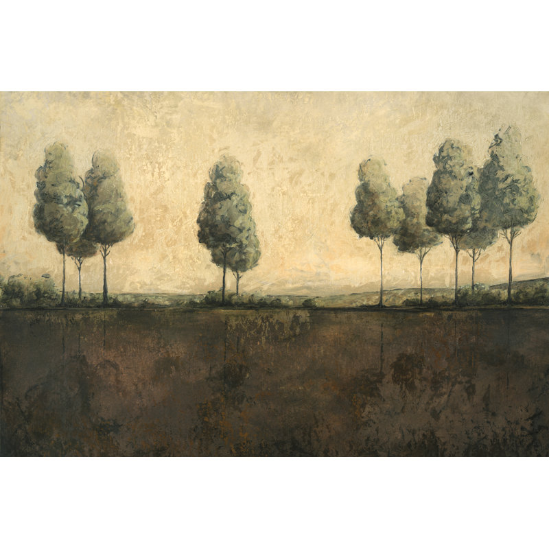 Tuscan Trees - Wrapped Canvas Painting, 30cm H x 46cm W x 3.8cm D