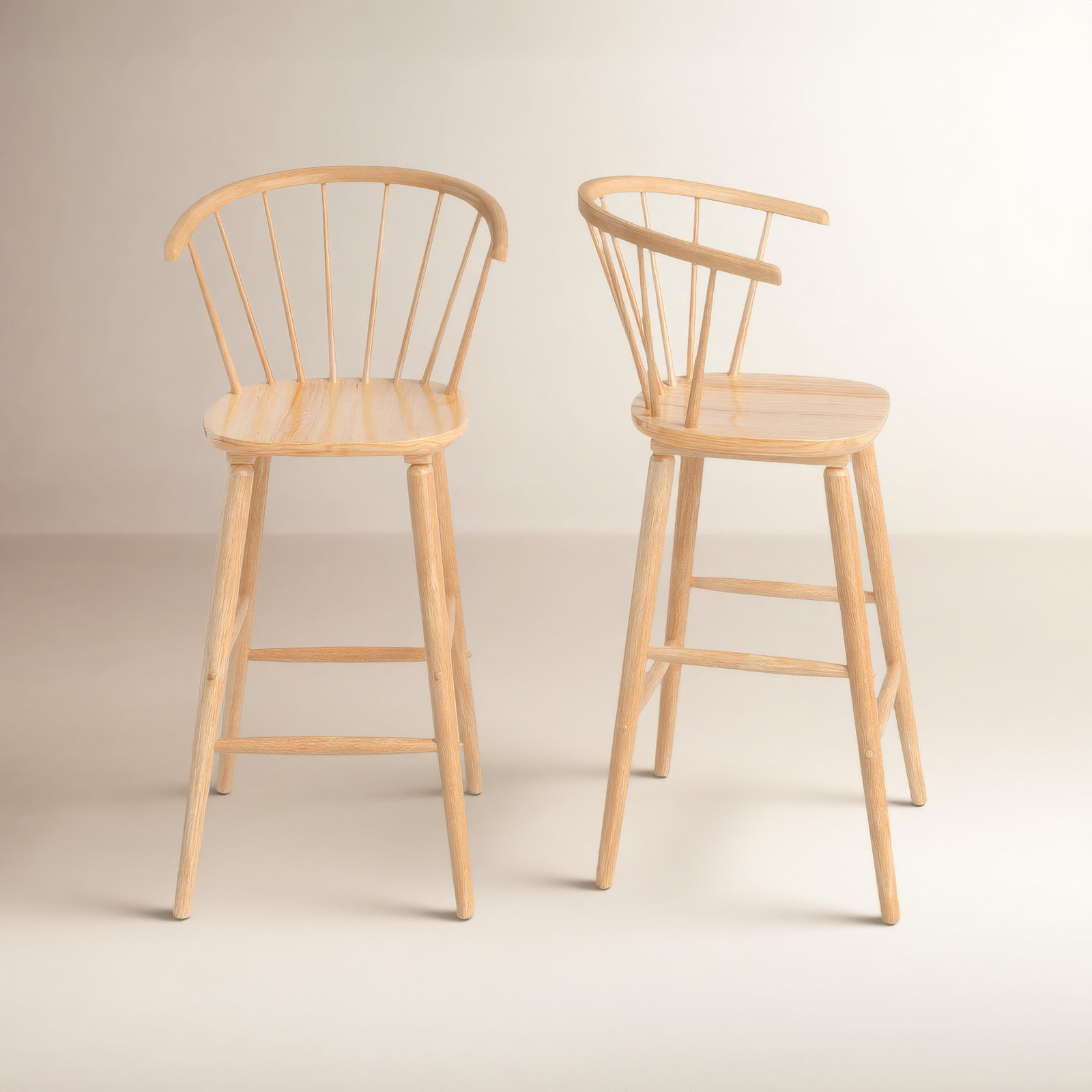 Sheffield Solid Wood Bar & Counter Stool, Natural, Bar Stool (29" Seat Height)